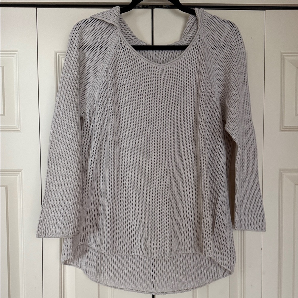 Eileen Fisher Textured Cream Knit Sweater